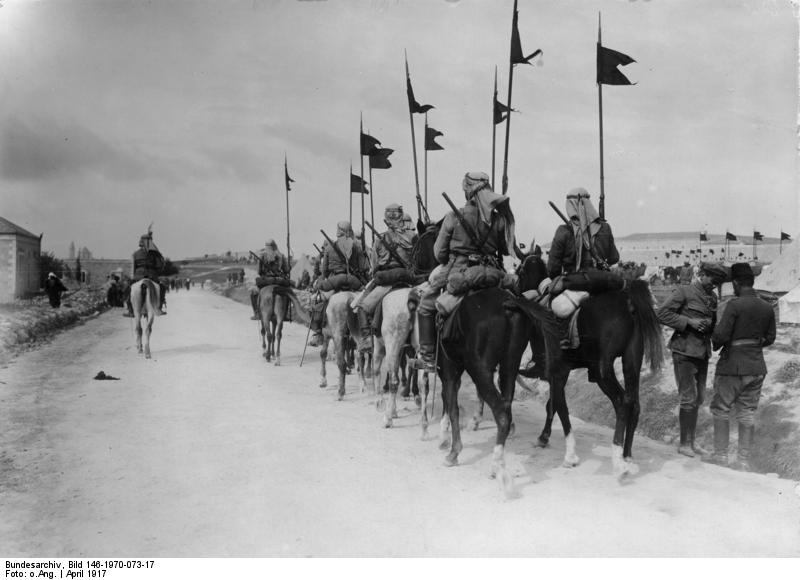 Османская кавалерия в окрестностях Иерусалима. Апрель 1917 года