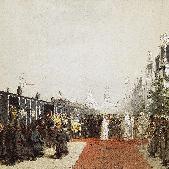 Вынос гроба с телом Александра III из траурного поезда в Москве 30 октября 1894 года